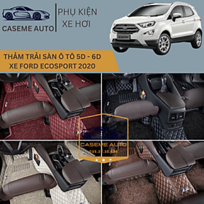 [FORD ECOSPORT] Thảm Trải Sàn, Lót Sàn Ô Tô 5D 6D Thiết Kế Theo Xe FORD ECOSPORT 2020 Chống Nước, Không Mùi - MẪU Ô VUÔNG - Hàng Chính Hãng