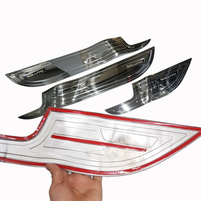 Bộ ốp Titan chống trầy xước Tapli, Táp li dành cho xe KIA Soluto 2019