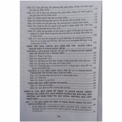 Sách Bình Luận Luật Xử Lý Vi Phạm Hành Chính Và Các Văn Bản Xử Phạt Vi Phạm Hành Chính Trong Lĩnh Vực Giao Thông Đường Bộ, Đất Đai, Môi Trường, An Ninh Trật Tự, Xây Dựng, Thương Mại