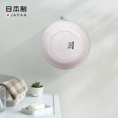 Combo chậu tròn Nakaya + Ghế nhựa  Sanada, làm từ nhựa PP cao cấp kháng khuẩn, bền đẹp và an toàn cho sức khỏe người dùng - nội địa Nhật Bản 