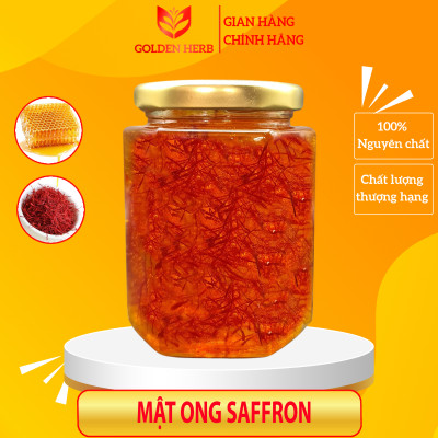 Mật Ong Ngâm Saffron 180ml/lọ Golden Herb