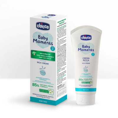 Kem dưỡng ẩm chứa Omega và vitamin E Chicco cho bé 100ml