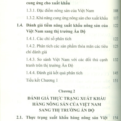 Thúc Đẩy Xuất Khẩu Hàng Nông Sản Của Việt Nam Sang Thị Trường Ấn Độ (Sách chuyên khảo) -  PGS. TS. Nguyễn Xuân Trung chủ biên 