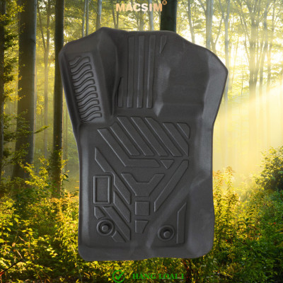 Thảm lót sàn xe ô tô Ford Everest 2022+ (sd) Nhãn hiệu Macsim chất liệu nhựa TPE cao cấp màu đen