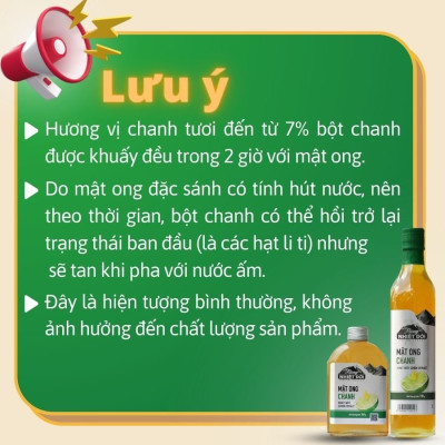 Mật ong Chanh - Rừng Nhiệt Đới 360g - tiện lợi, tăng đề kháng
