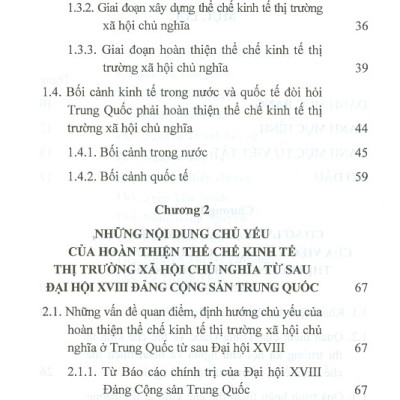 Hoàn Thiện Thể Chế Kinh Tế Thị Trường Xã Hội Chủ Nghĩa Ở Trung Quốc Từ Sau Đại Hội XVIII Đảng Cộng Sản Trung Quốc