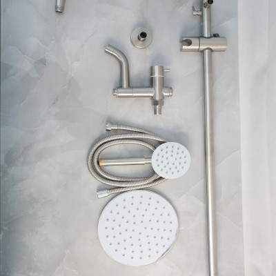 Bộ sen cây KG31 dùng cho nước lạnh, bát sen nước mạnh, dễ dùng được cho mọi nhà vệ sinh tiện lợi, siêu bền inox304- Hàng chính hãng