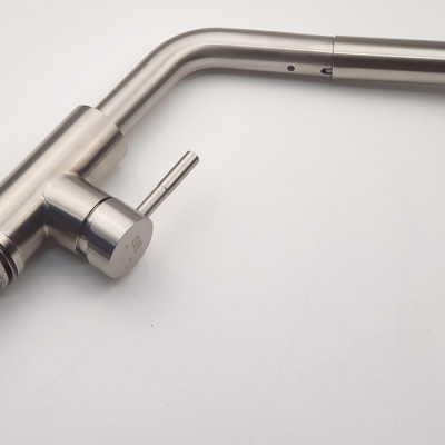 Vòi rửa chén nóng lạnh 2 chế độ chảy, dây kéo Inox SUS 304 Eurolife EL-T10R