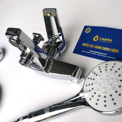 Vòi Sen Tắm Đồng Thau Mạ Crome Nóng Lạnh LUXTA L2226SX5 Tay Sen Tắm TX22 điều chỉnh 3 chế độ