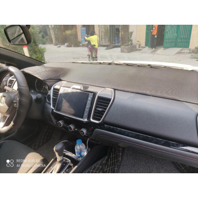 Thảm Taplo Da Carbon Dành Cho Xe Honda City 2021 Chất Liệu Da Cao Cấp