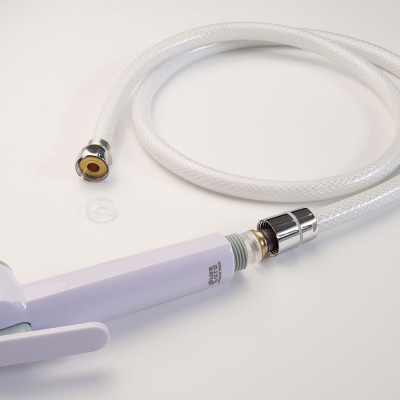 Dây sen, dây xịt vệ sinh nhựa PVC trắng 120cm Eurolife EL-DSN120