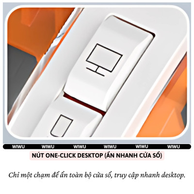 Chuột Không Dây bluetooth 5.1 hiệu WiWU Crystal WM105 - Sạc USB C, Chuột không dây cho MacBook/Laptop, cho iPhone, cho iPad, Nhẹ, Kết Nối 2.4G,, Không Độ Trễ, silend mode (im lặng), thiết kế trong suốt lợ cơ - Hàng nhập khẩu