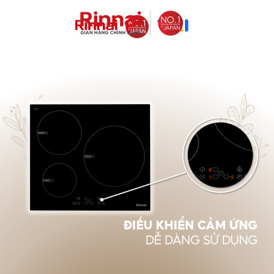 Bếp từ Rinnai RB-6103H-CB mặt kính Schott 7200W