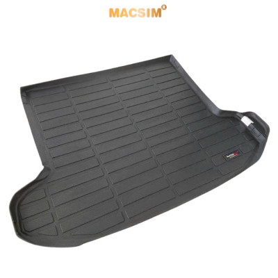Thảm lót cốp sd xe ô tô Kia Sportage Hybrid nhãn hiệu Macsim chất liệu TPV cao cấp màu đen
