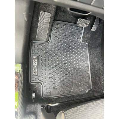 Thảm lót sàn cao su đúc xe Suzuki XL7/ XL-7 mẫu 3 hàng ghế, hàng không mùi cao cấp - Nissan tổ ong