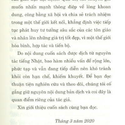 Tôn Giáo Và Hòa Bình Trong Thế Kỷ Xxi (Sách Tham Khảo)