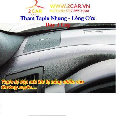 Thảm taplo nhung xe Honda City 2021 - 2022 chất liệu cao cấp mềm mịn, không xù lông, có chống trượt