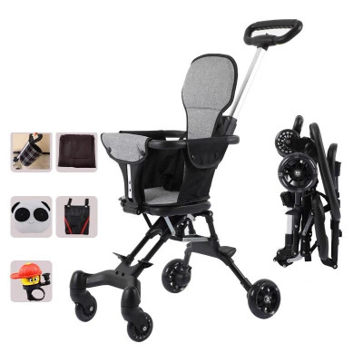 Xe đẩy du lịch cho bé, xe đảo chiều gấp gọn 