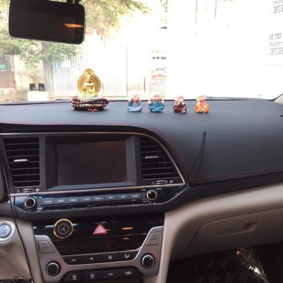 Thảm da Taplo vân carbon Cao cấp dành cho xe Hyundai Tucson 2019 1.6 Turbo