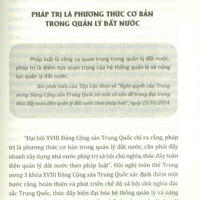 LÔGÍCH PHÁP TRỊ TRONG QUÁ TRÌNH HIỆN ĐẠI HÓA QUẢN LÝ ĐẤT NƯỚC - Vương Tĩnh - Vũ Thị Thìn dịch - Nxb Chính trị Quốc gia Sự thật – bìa mềm