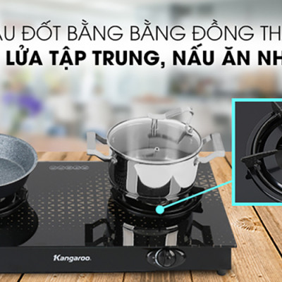 Bếp Gas Dương Đôi Kangaroo KG8G1C - Hàng Chính Hãng