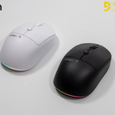 Chuột không dây Pin sạc led RGB Fuhlen M09s - Siêu bền, pin 600 mAh, Bh 2 năm- Hàng chính hãng
