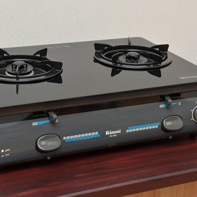Bếp Gas Dương Rinnai RV-4600GLT(N) - Xám - Hàng Chính Hãng