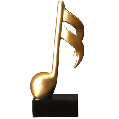 Mô hình 3 nốt nhạc, khoá sol mạ đồng trang trí đàn Piano, đồ decor trang trí nội thất tủ kệ , bàn làm việc - Hàng chính hãng