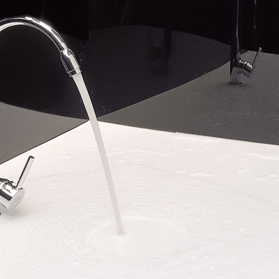 Vòi rửa chén nóng lạnh Eurolife EL-T009 (Trắng bạc)