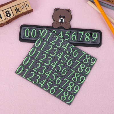 Bảng ghi số điện thoại nhựa dẻo trên ô tô