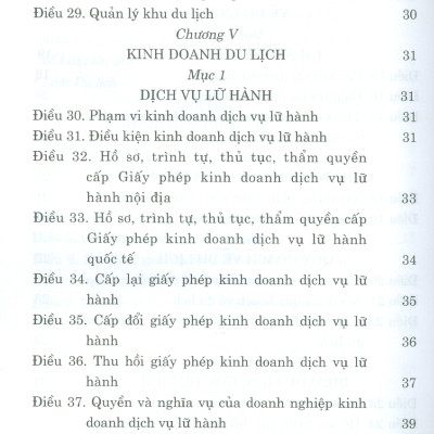 Luật Du Lịch ( Hiện Hành)