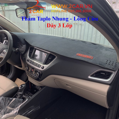 Thảm taplo nhung xe Honda City 2021 - 2022 chất liệu cao cấp mềm mịn, không xù lông, có chống trượt