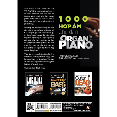 1000 Hợp Âm Cho Đàn Organ Và Piano ( Tái bản 2025)