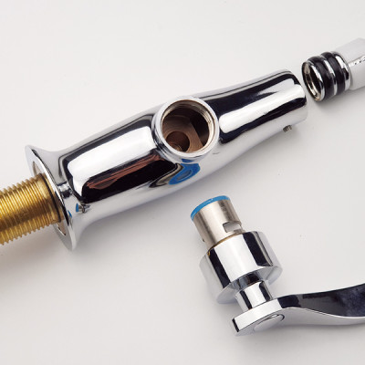 Vòi rửa chén lạnh Đồng mạ Chrome Eurolife EL-RC06 (Trắng bạc)