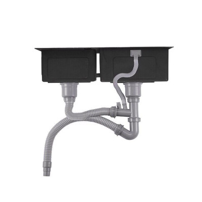 COMBO CHẬU RỬA BÁT, RỬA CHÉN ĐÚC SUS 304 VÀ VÒI RỬA BÁT nóng lạnh dây rút SUS 304