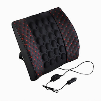 Gối đệm massage tựa lưng trên ô tô rung thư giãn giảm đau mỏi lưng vô cùng hiệu quả loại lớn 35cm (Tặng kèm quà tri ân) - Hàng chính hãng 