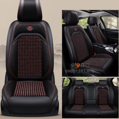 Áo trùm lót bọc ghế xe ô tô Honda City da PU hạt gỗ tự nhiên CAO CẤP