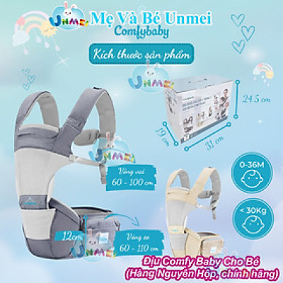 Địu ngồi cao cấp 4 tư thế 2 trong 1 Comfybaby CF818
