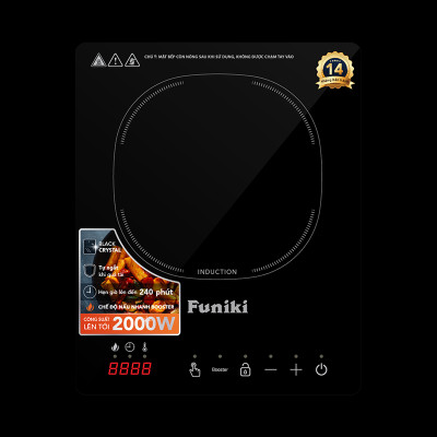 Bếp từ đơn Funiki HSD8136 - Công suất 2000W - Tặng kèm nồi - Bảo hành 14 tháng - Hàng chính hãng