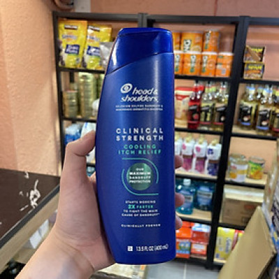 Dầu gội Head&Shoulders Clinical Strength Dandruff Defense Intensive Itch Relief 400ml hàng Mỹ mẫu mới - Da đầu nấm, ngứa, gàu