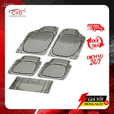 Bộ Thảm Lót Sàn Ô Tô PACKY PODA 6255 Màu Đen 4 Chỗ