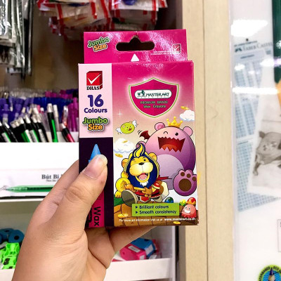 Bút sáp MSTA 16 màu JUMBO