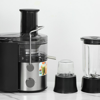 Máy ép trái cây đa năng Panasonic MJ-CB800SRA- Ép hiệu quả với mâm xay 100% kim loại - Công suất 1000W dung tích 2.0L - Kèm cối sinh tố cối xay khô - Hàng chính hãng