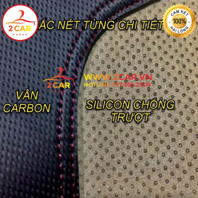 Thảm taplo da carbon xe Hyundai Creta 2022, 2023 chống nóng tốt, chống trơn trượt, vừa khít theo xe, vân cacbon cao cấp