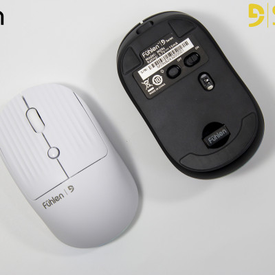 Chuột không dây Pin sạc led RGB Fuhlen M09s - Siêu bền, pin 600 mAh, Bh 2 năm- Hàng chính hãng