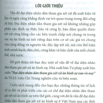 Đại Diện Nhân Dân Tham Gia Xét Xử Án Hình Sự Xưa Và Nay