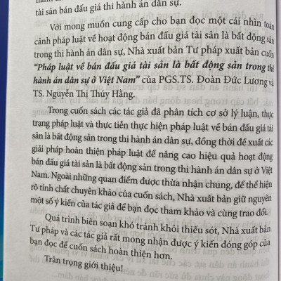 Pháp Luật Về Bán Đấu Giá Tài Sản Là Bất Động Sản Trong Thi Hành Án Dân Sự Ở Việt Nam 