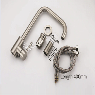 Vòi Rửa Bát Chén Vuông Tròn ABG, Hai Chế Độ Nóng Lạnh, Rửa Chén Xoay, Bát Vuông, Inox Cao Cấp Xoay 360 Độ Siêu Bền, Tặng Kèm Hai Dây Cấp Nóng Và Lạnh - Hàng Chính Hãng