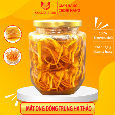 Mật Ong Ngâm Đông Trùng Hạ Thảo 380ml/lọ Golden Herb