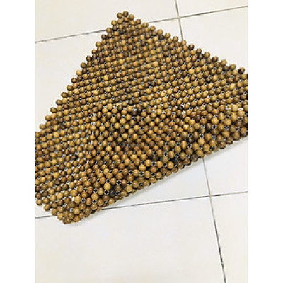 Đệm Lót Ghế Xe Ô Tô Hạt Gỗ Bách Xanh ( video , hình thật )